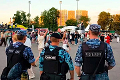 Московские росгвардейцы обеспечили безопасность проведения футбольного матча Кубка России
